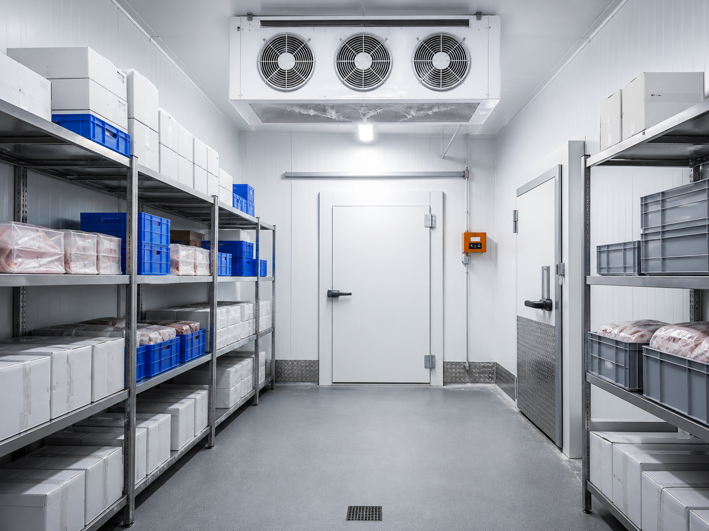Freezer room untuk penyimpanan produk beku