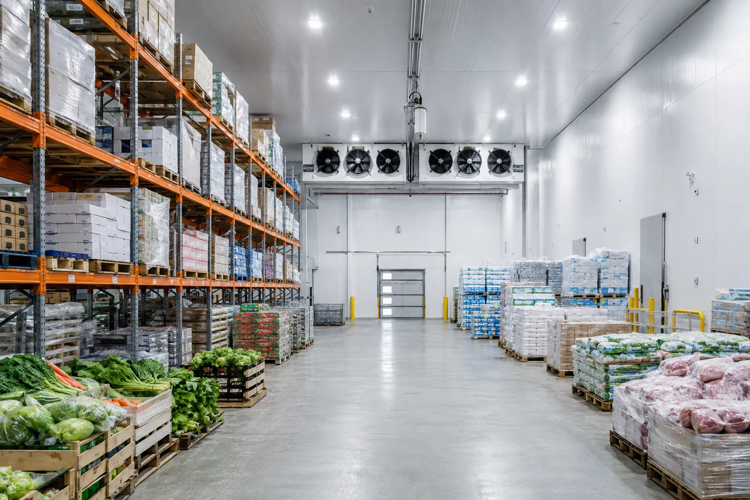 Interior cold room distribusi produk di Kediri
